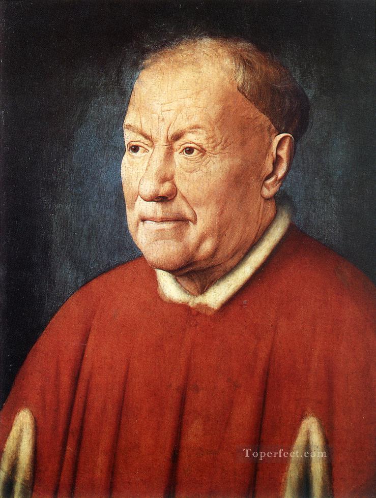 Portrait of Cardinal Niccolo Albergati Renaissance Jan van Eyck Oil Paintings